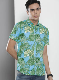 The Indian Garage Co Men Slim Fit Floral Print Resortwear Shirt