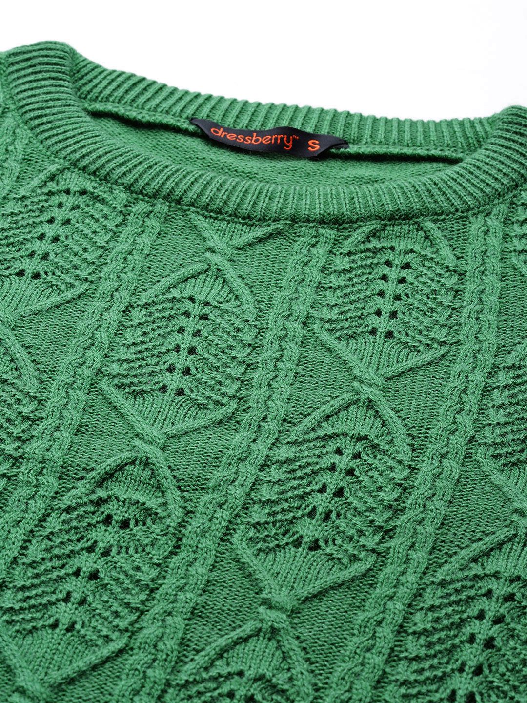 DressBerry Open-Knit Pullover