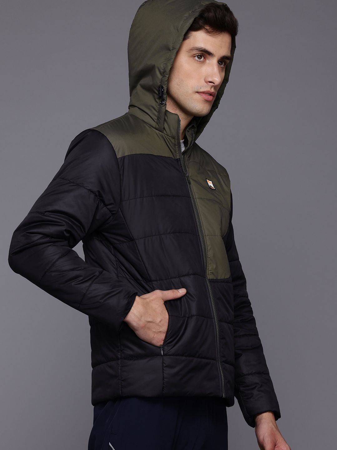 HRX by Hrithik Roshan Colourblocked Outdoor Padded Jacket