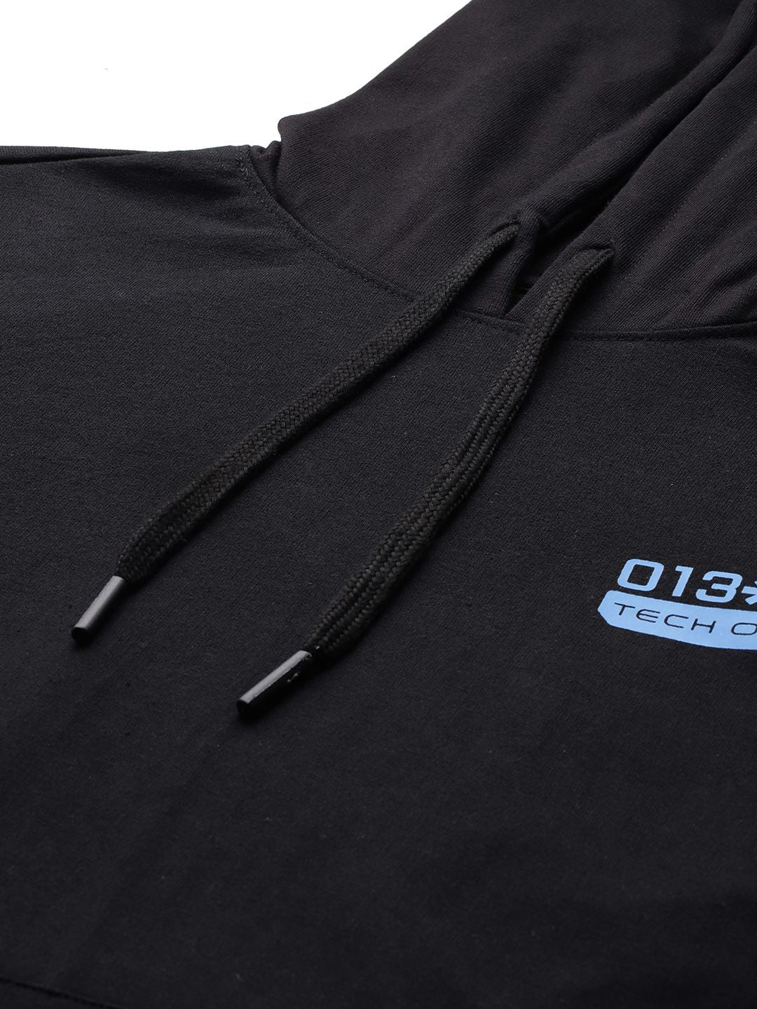 HRX by Hrithik Roshan Contrast Sleeves Hooded Sweatshirt