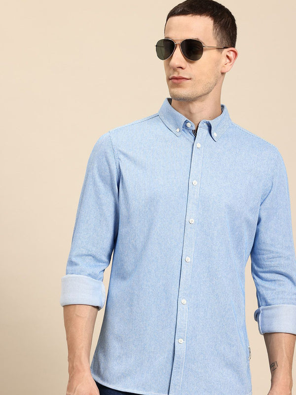 Being Human Slim Fit Opaque Casual Shirt