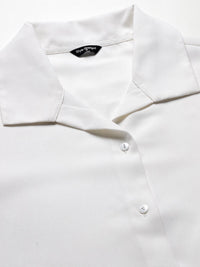 Style Quotient White Smart Spread Collar Formal Shirt