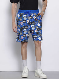 The Indian Garage Co Men Superman Printed Loose Fit Shorts