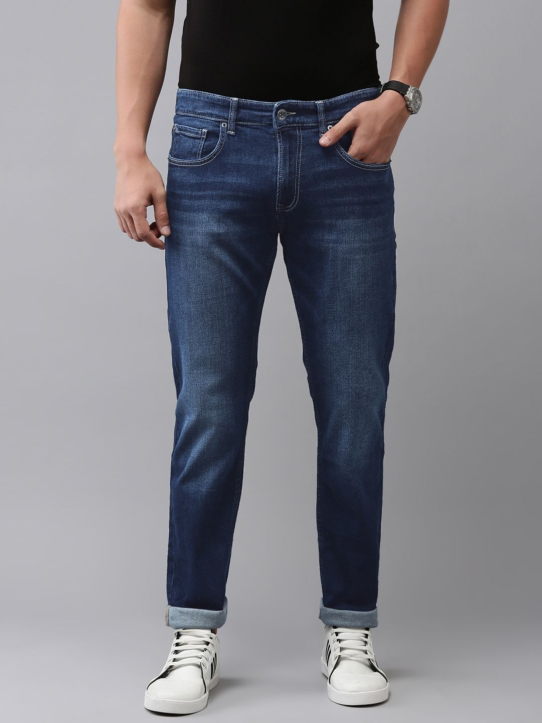 SPYKAR Men Ricardo Relaxed Fit Light Fade Stretchable Jeans