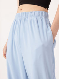 DressBerry Women Street Glam Ribbed Tie-up Detailed Relaxed Fit Trousers