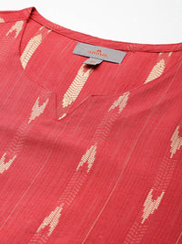 Anouk Ikat Design Straight Kurta