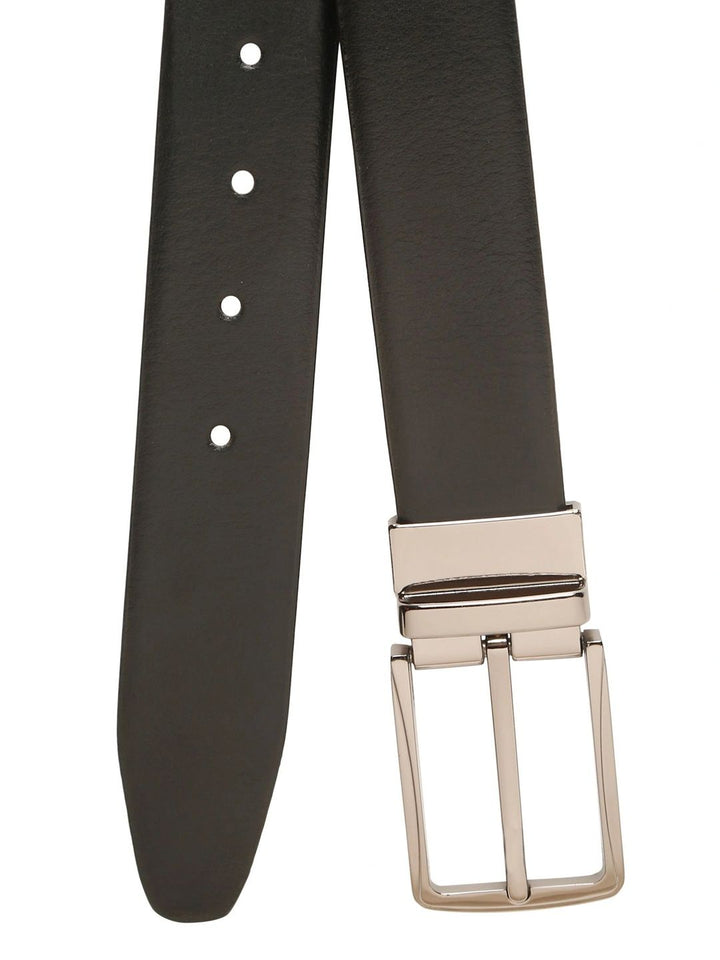 Teakwood Leathers Men Textured Leather Reversible Formal Belt
