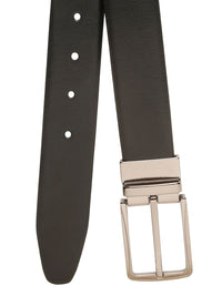 Teakwood Leathers Men Textured Leather Reversible Formal Belt