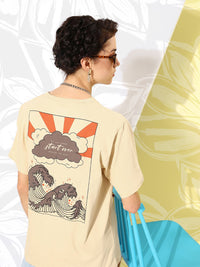 DILLINGER Women Graphic Printed Oversized T-shirt