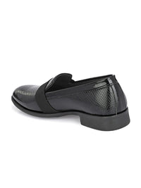 House of Pataudi Men Textured Formal Loafers