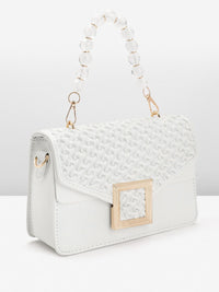 DressBerry Textured Structured Satchel