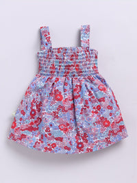 Moms Love Infant Girls Cotton Floral Print Fit & Flare Dress