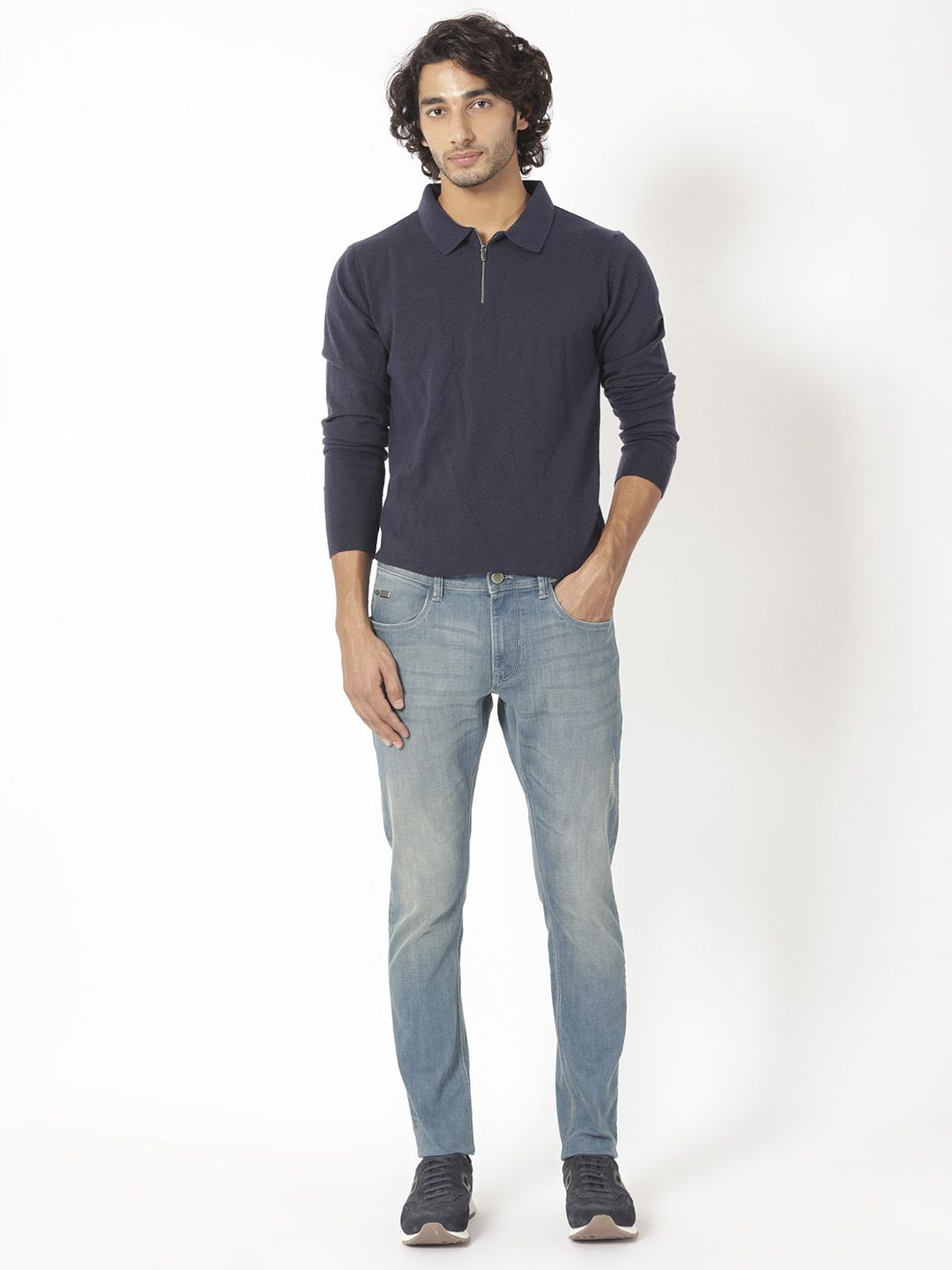 RARE RABBIT Men Grimm Slim Fit Cotton Jeans
