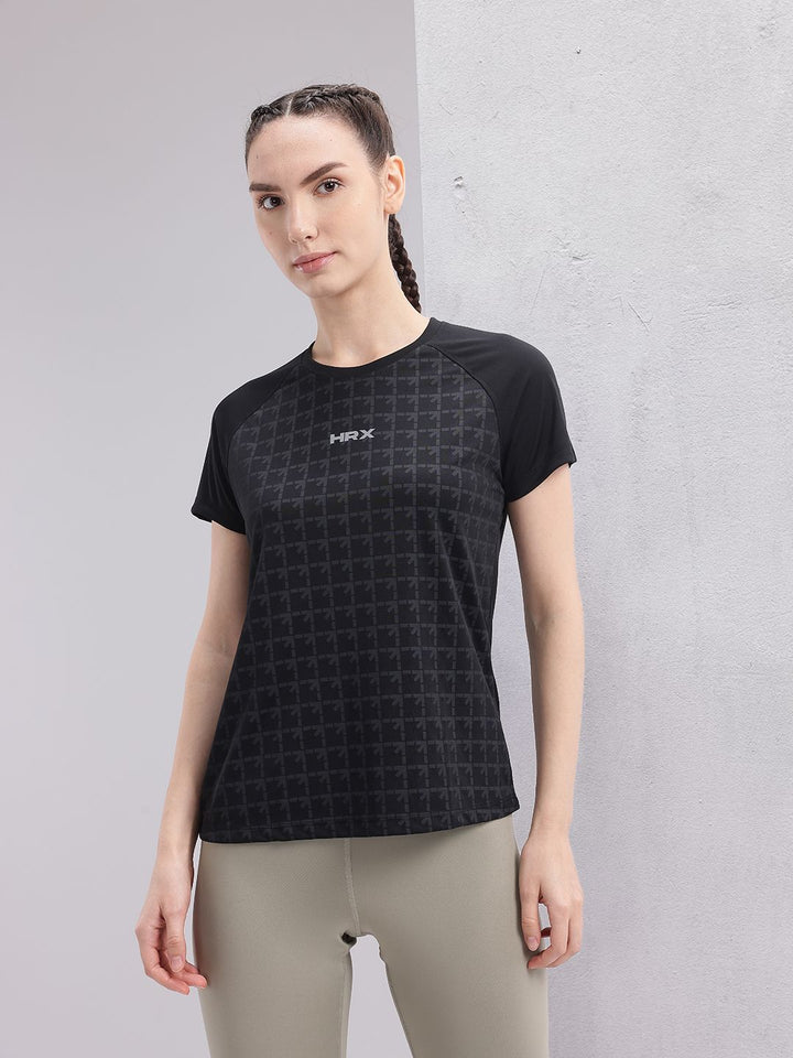 HRX by Hrithik Roshan Brand Logo Printed Rapid-Dry Running T-shirt