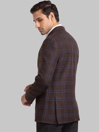 Park Avenue Men Checked Single Breasted Blazers