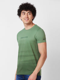 SPYKAR Typography Printed Slim Fit T-shirt