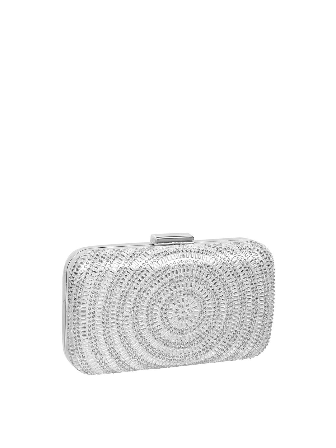 Metro Embellished Box Clutch