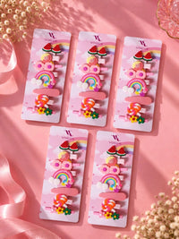 VOGUE PANASH Set Wanita 5 Klip Rambut Alligator Berhias