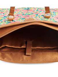 TEAL BY CHUMBAK Floral Printed Oversized Shopper Shoulder Bag
