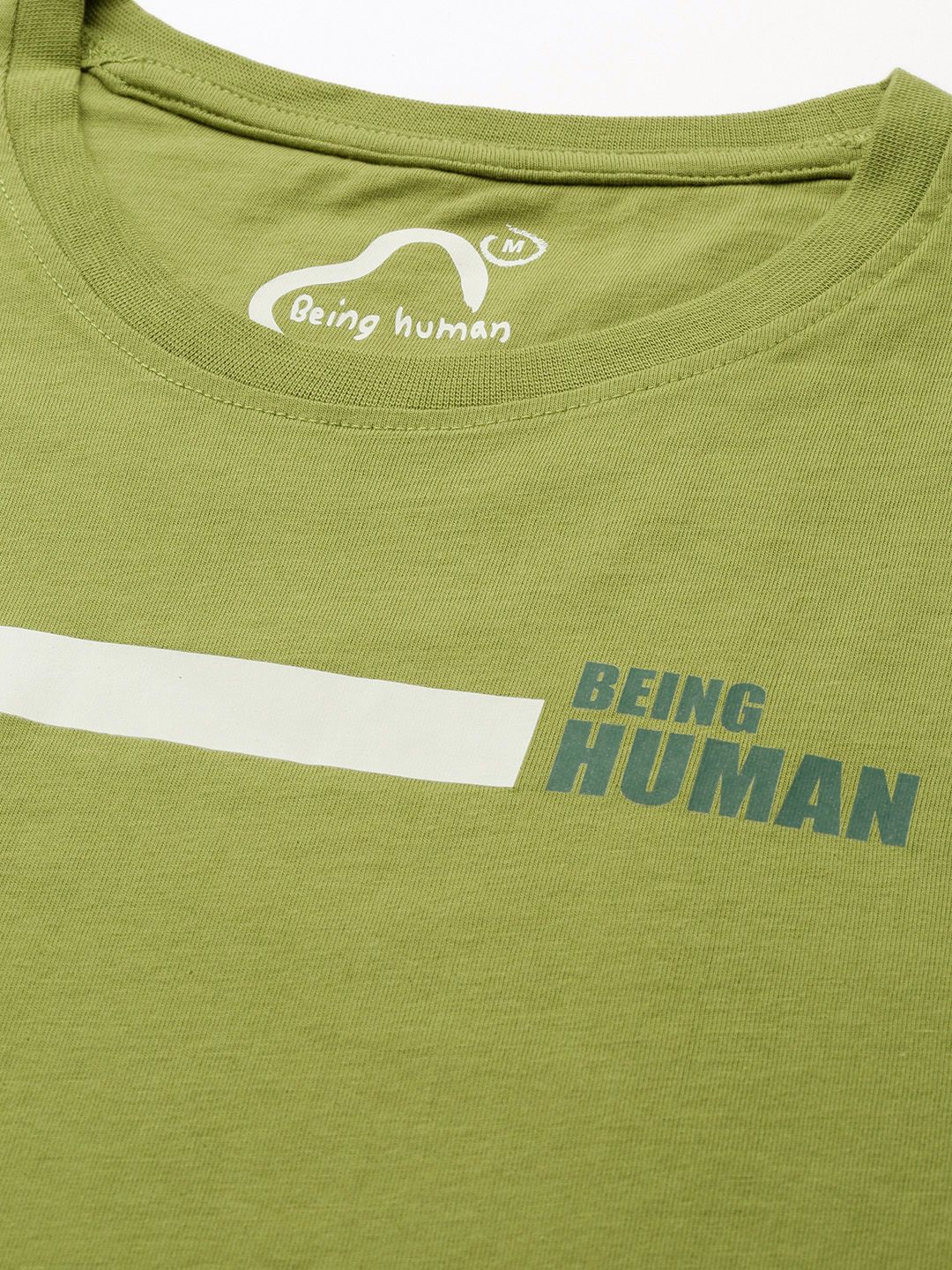 Being Human Pure Cotton T-shirt with Minimal Print