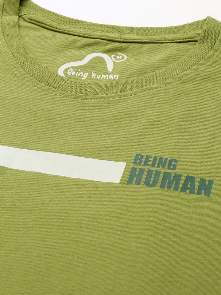 Being Human Pure Cotton T-shirt with Minimal Print