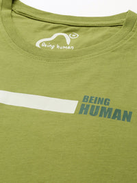 Being Human Pure Cotton T-shirt with Minimal Print