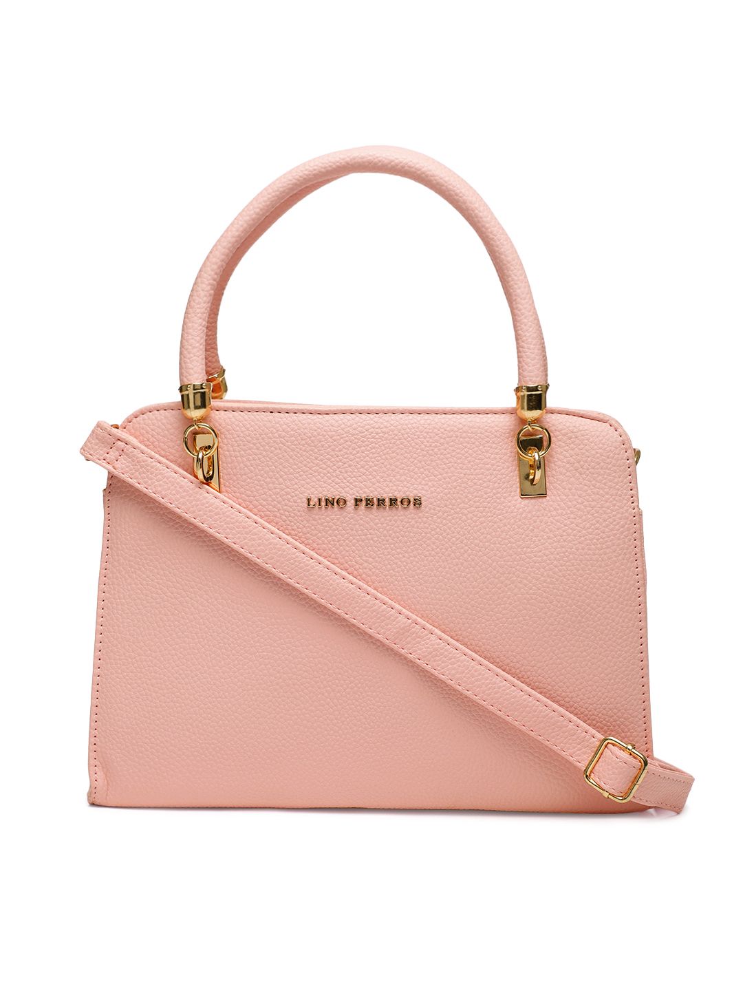 Lino Perros Pink Solid Handheld Bag