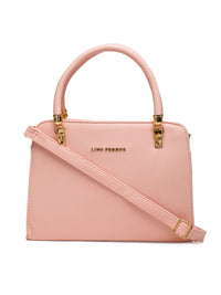 Lino Perros Pink Solid Handheld Bag