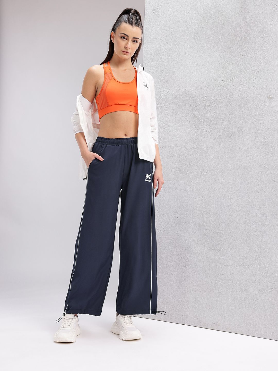 HRX by Hrithik Roshan Women Piping Detail Lifestyle Track Pants