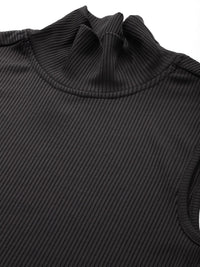 DressBerry Ribbed High Neck Top