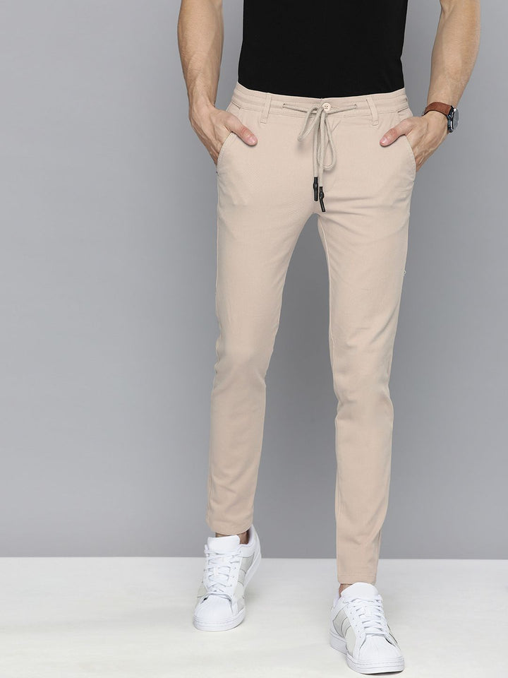 The Indian Garage Co Men Slim Fit Chinos Trousers