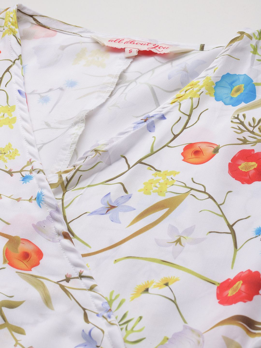 all about you Floral Print Wrap Dress