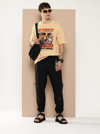 Difference of Opinion Men Graphic Printed Oversized T-shirt
