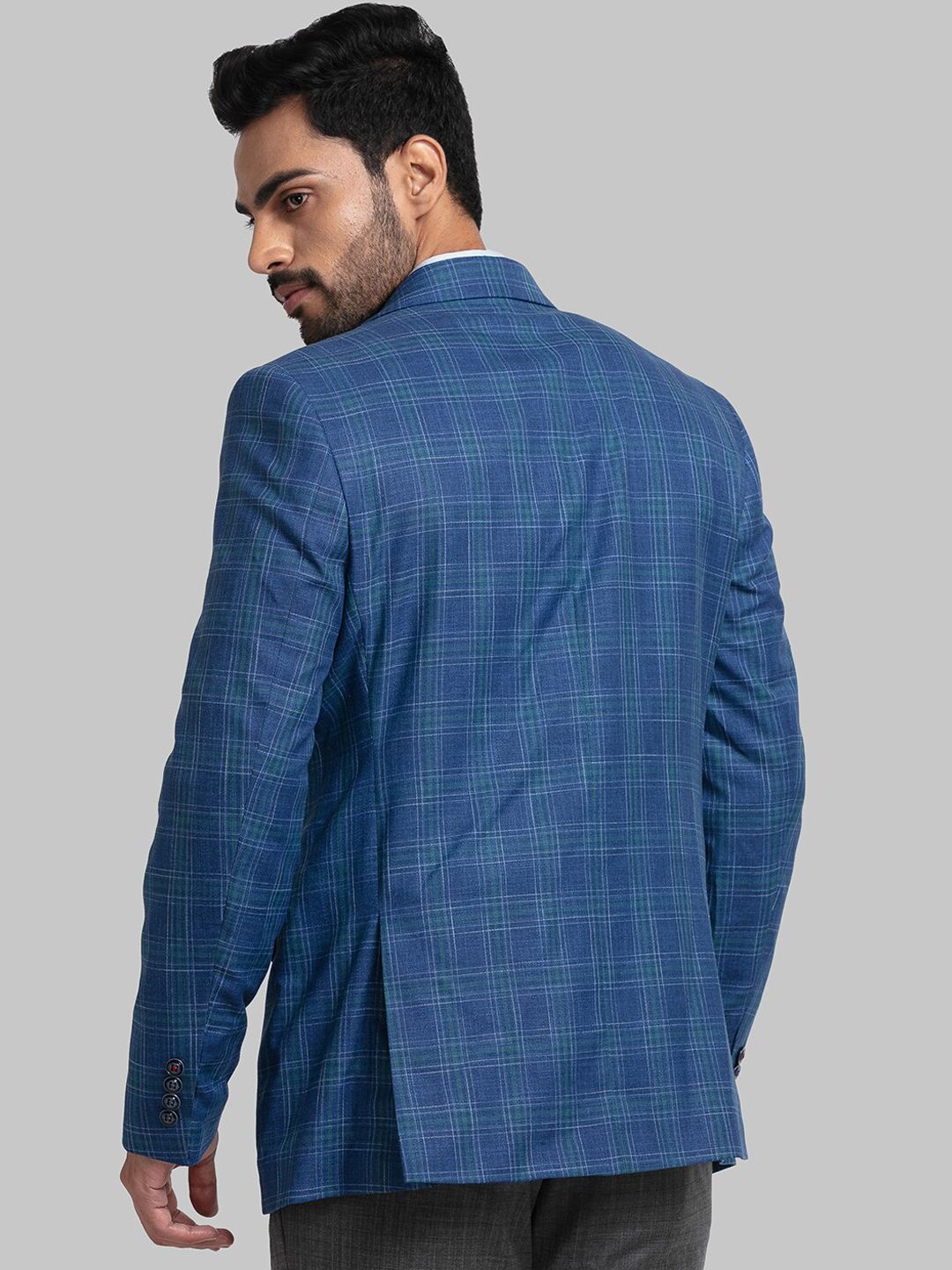 Raymond Men Checked Single Breasted Blazers