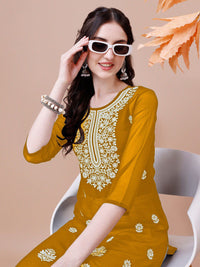 Kalini bersulam Chikankari Georgette Sheer Straight Kurta