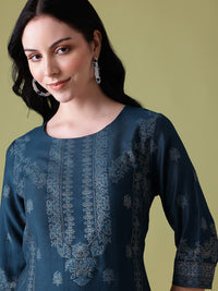 Anouk Ethnic Motifs Printed Calf-Length Straight Kurta
