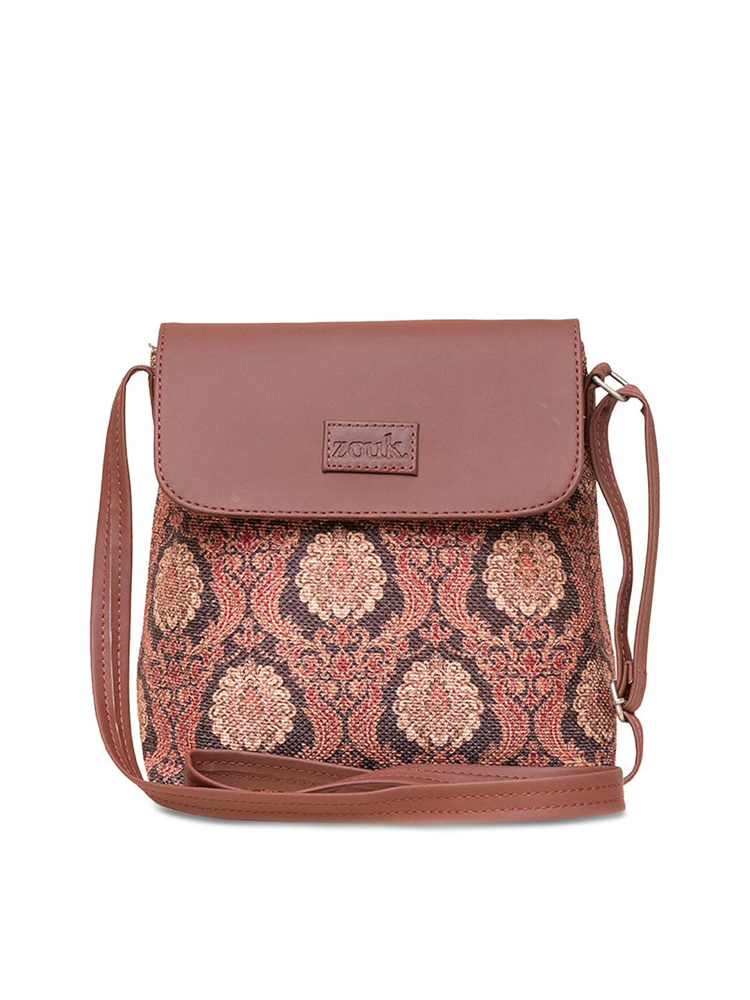 ZOUK Ethnic Motifs Printed Shopper Sling Bag