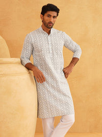 SOJANYA Kurta Kapas Tulen Sulam Bunga
