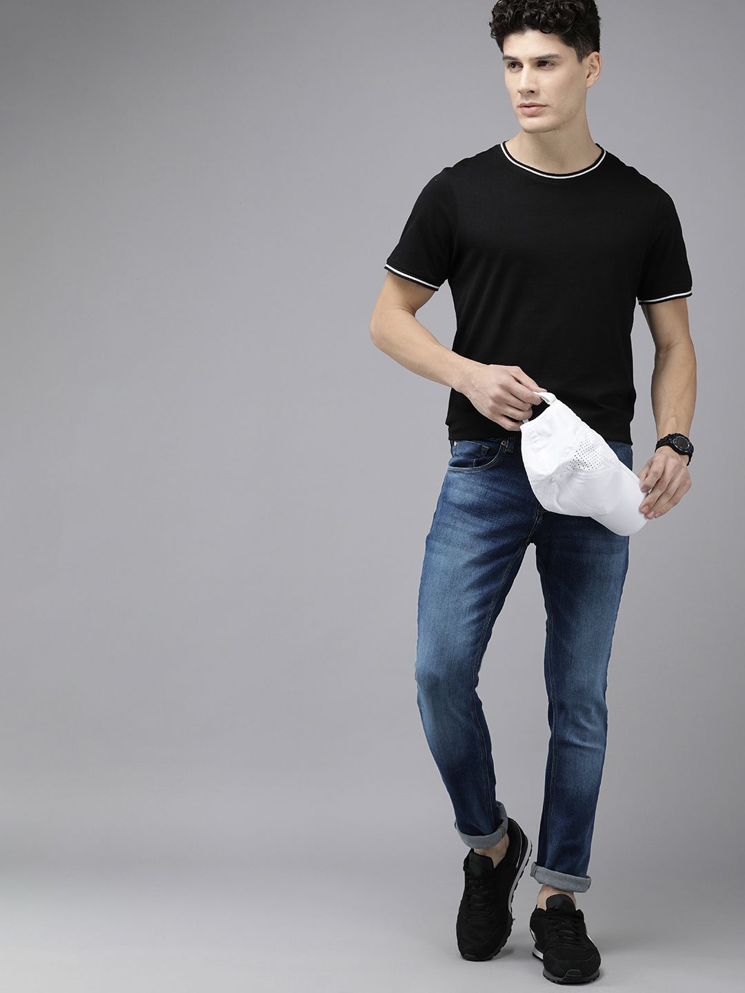SPYKAR Men Blue Skinny Fit Low-Rise Light Fade Stretchable Jeans
