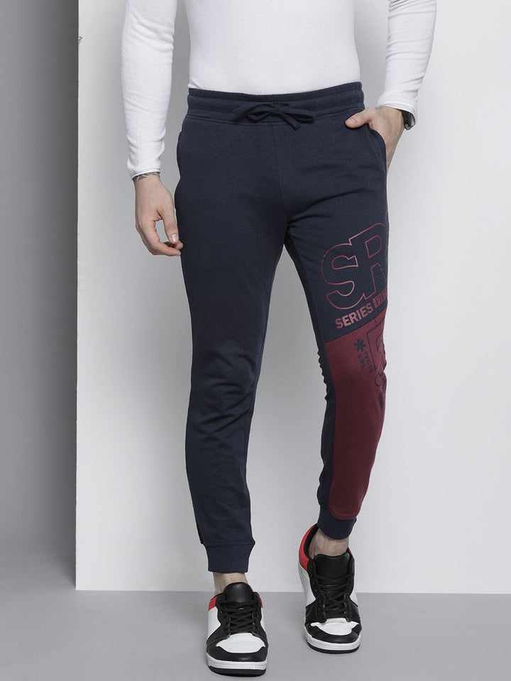 The Indian Garage Co Men Typography Slim Fit Joggers