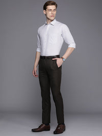 Raymond Pure Cotton Slim Fit Checked Formal Shirt