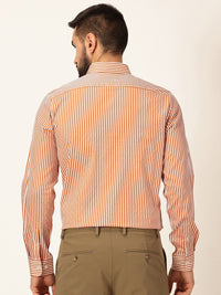 Thomas Scott Premium Striped Button-Down Collar Long Sleeves Formal Shirt