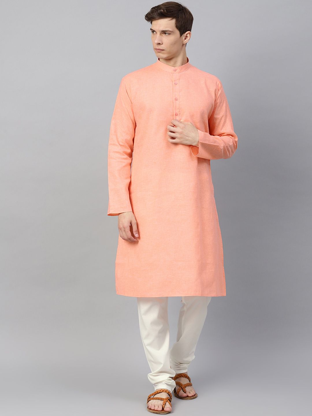 SOJANYA Mandarin Collar Straight Kurta