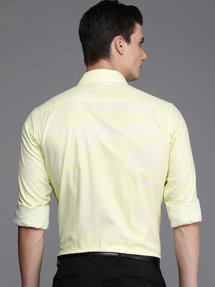 Raymond Self Design Slim Fit Pure Cotton Formal Shirt