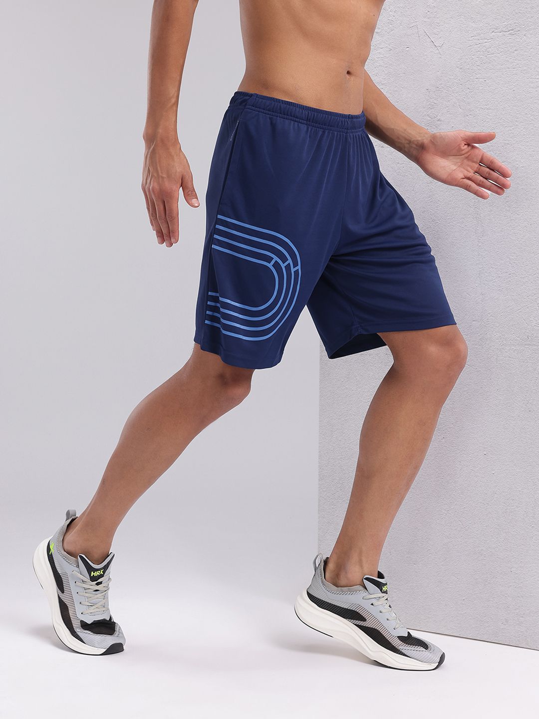 HRX by Hrithik Roshan Men Rapid-Dry Printed Running Shorts