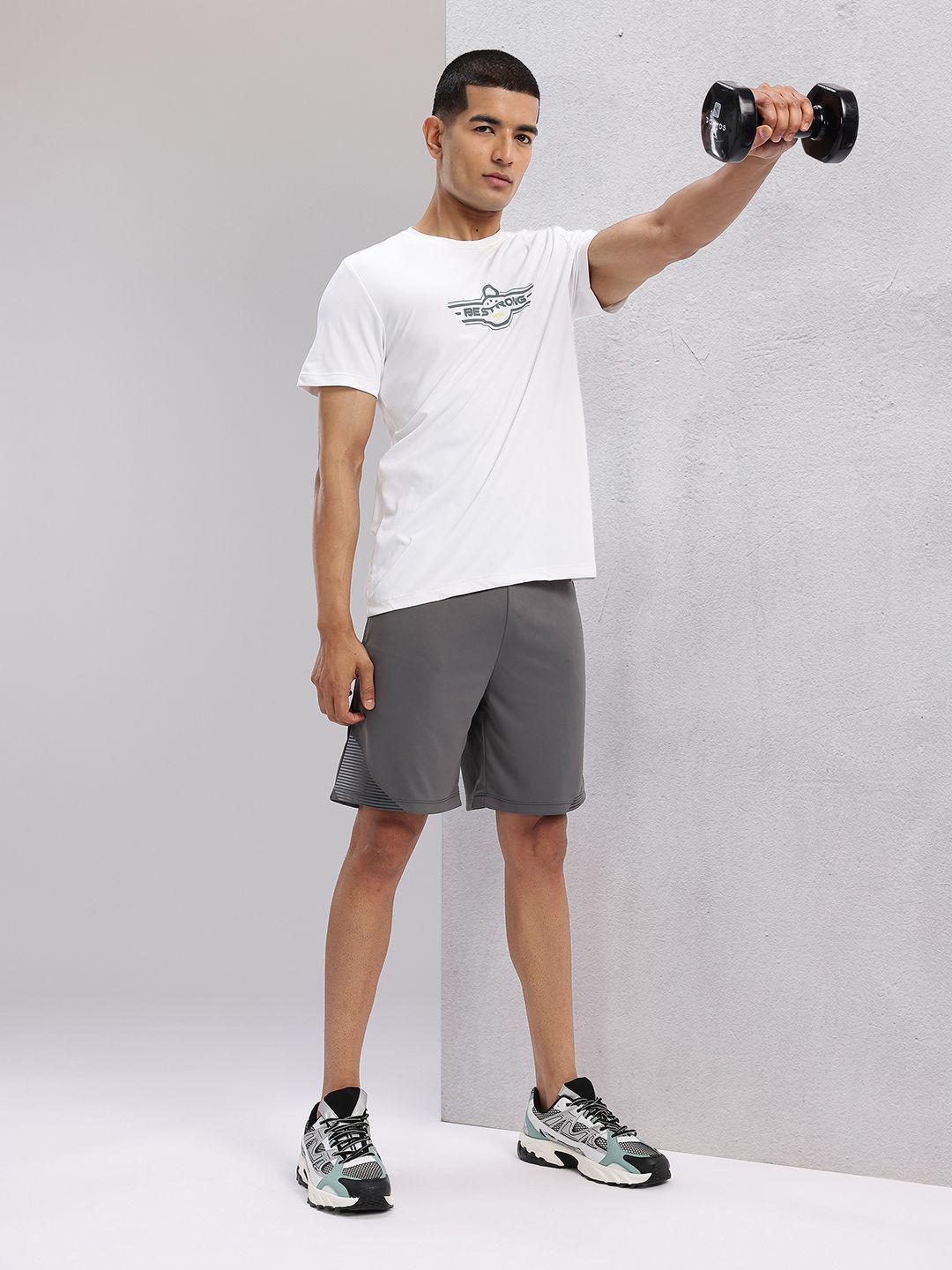 HRX by Hrithik Roshan Men Stripe Detail Training Shorts