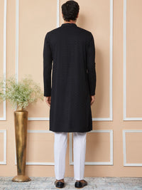 See Designs Ethnic Motifs Embroidered Regular Thread Work Kurta with Pyjamas