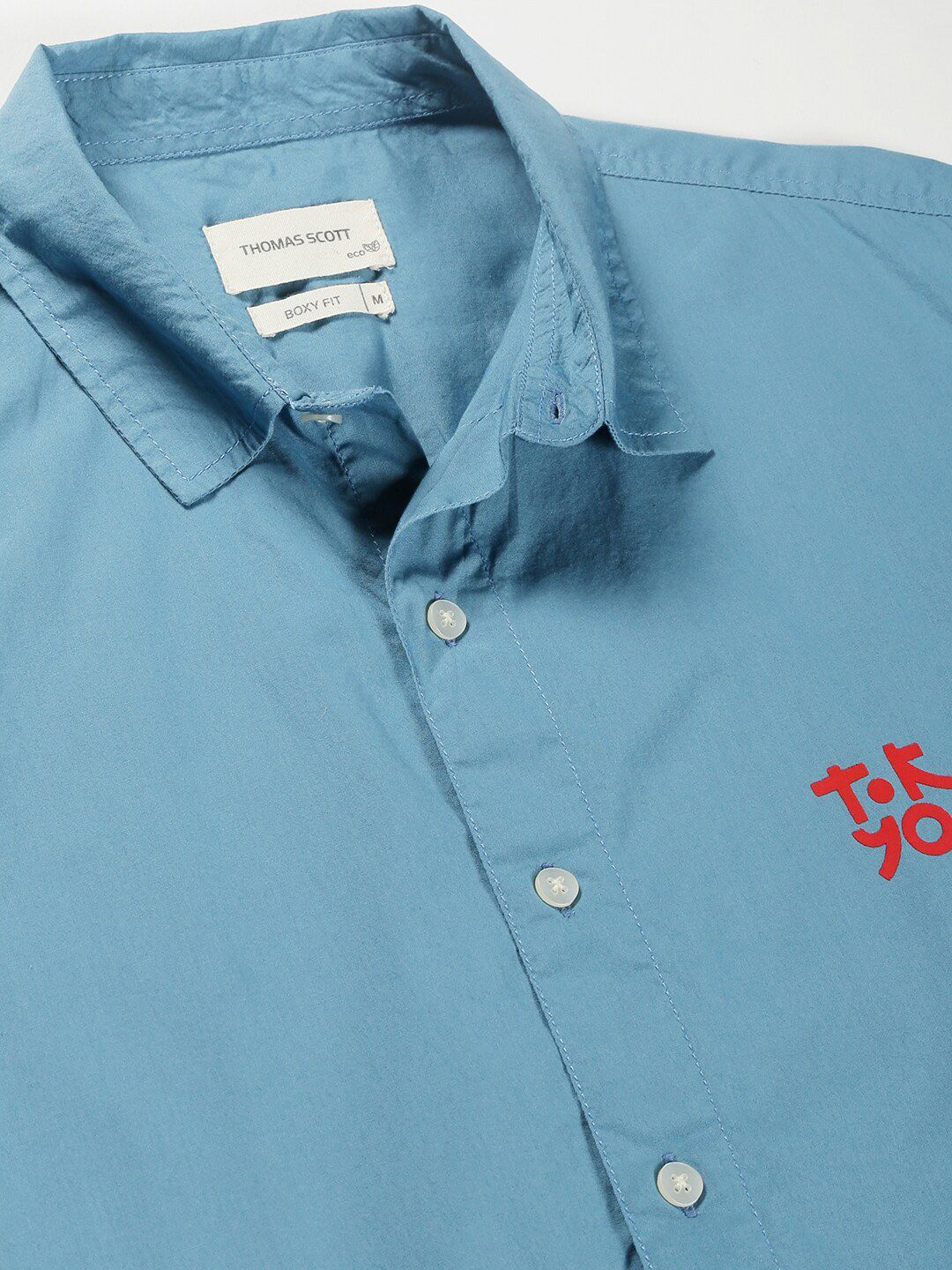 Thomas Scott Classic Boxy Short Sleeves Pure Cotton Casual Shirt