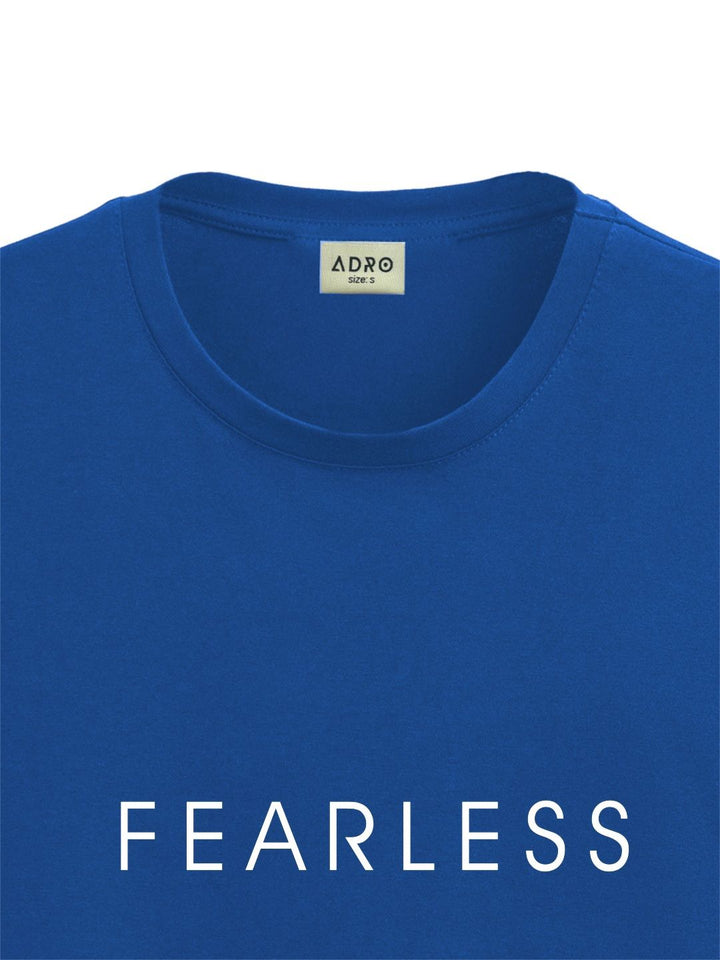 ADRO Men Typography Applique T-shirt