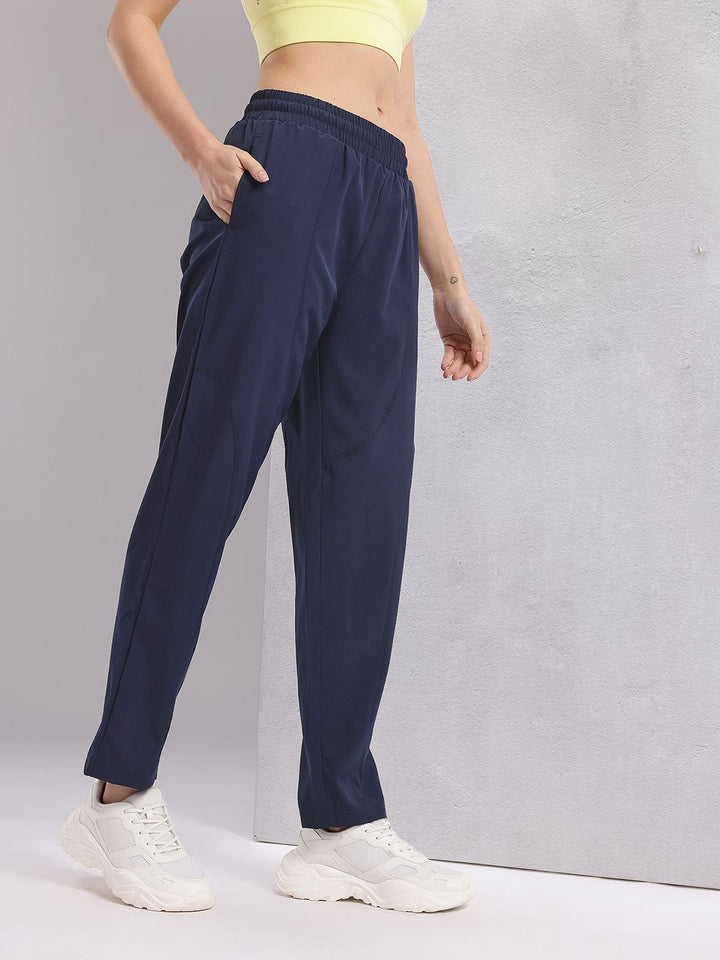 HRX by Hrithik Roshan Women Typography Print Mid-Rise Running Track Pants